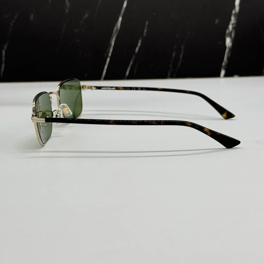 NEW MONTBLANC SUNGLASSES MEN BLACK GREEN EYEWEAR MONTBLANC MB0339S 002